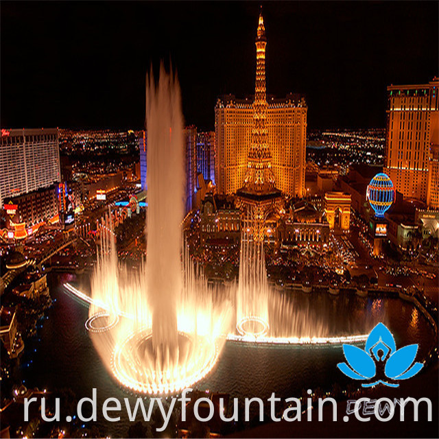 Популярный открытый декоративный большой красочный музыкальный фонтан танцующего газа